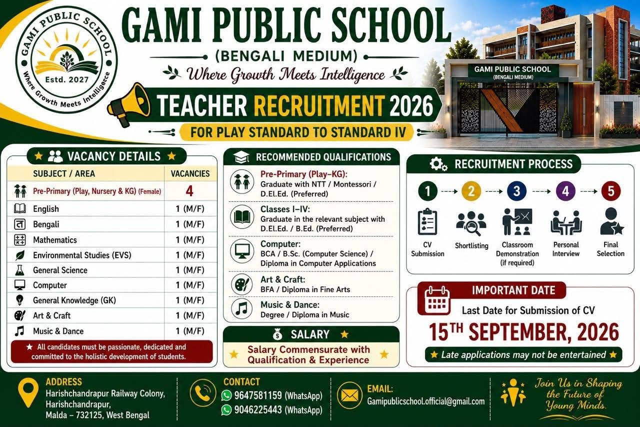 Teacher recruitment 2026
